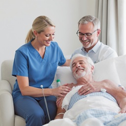Patient receiving comfort care